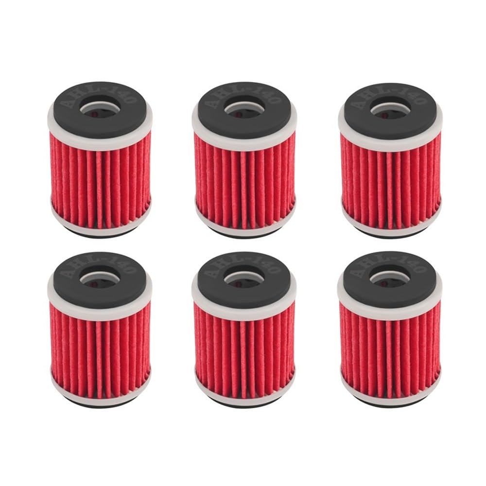 Detergente for filtro olio moto adatto for Yamaha YFM250 YFZ450 MT125 XT250 WR250 WR450 YZ250 250 450 YP125 for SMR125 SMS4 125 TE125 4T(6 PCS)