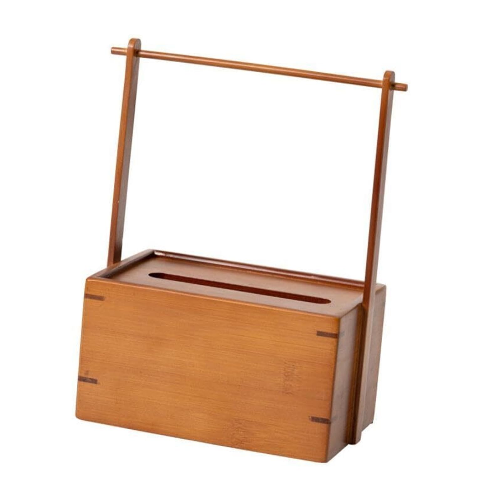 Boîte à mouchoirs en bambou carré de luxe pour salle de bain élégante et salon