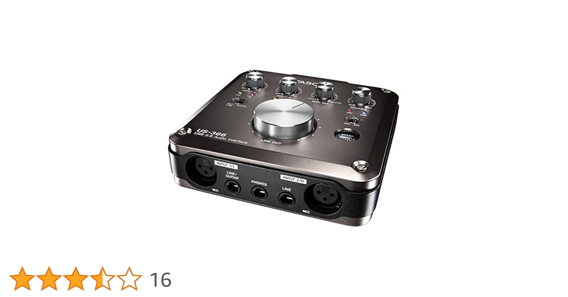 Amazon.co.jp: TASCAM USBオーディオインターフェース US-366-CU