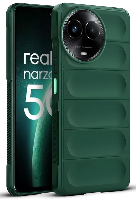 Mr. Case Silicone Back Cover Case for Realme 11 5G | 11X 5G | Narzo 60X 5G | Comfort Grip Soft Touch Matte TPU | - Green