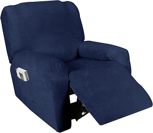 Miniatura 9 de Golden Linens - Juego de 2 fundas de tela de terciopelo elástica en 4 direcciones de ajustefundas, funda de sofá y sofá biplaza, protector de