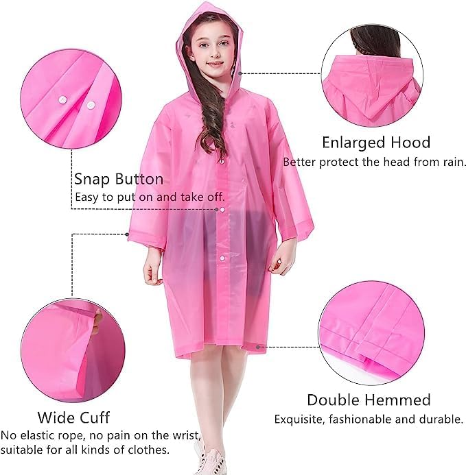 Image of VKG Boys & Girls 100% waterproof Unisex Rainwear /Raincoat for kids PO1