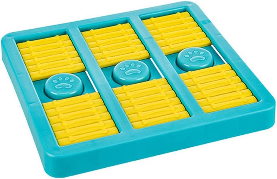 Slow Feeder Dog Puzzle Increases IQ Pet Toys Interactive Game for Small Medium Dogs (Color : A, Size : 24cm22.5cm)