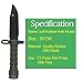 Toonol Tactical Rubber Knife Military Training Dagger Cosplay Funning War Game Knife Props Blade Rubber Fake Knives with Scabbard/Sheath (Army Green)