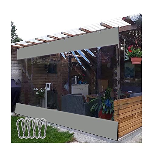 Bâche imperméable transparente écran isolation thermique extérieur rideau PVC coupe-vent