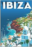 Vintage Viaje Póster National Parks Ibiza Retro Pared Arte Lienzo Póster Arte Imprimir Habitación Decoración Hogar Decoración Sin Marco 30x45cm