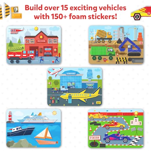 Image of Skillmatics Kids Tangram Sticker Puzzles - Educational Art & Craft Activity with 150+ Tangram Stickers, Brain Teasers, STEM Toys & Games for Boys & Girls Ages 4, 5, 6, 7