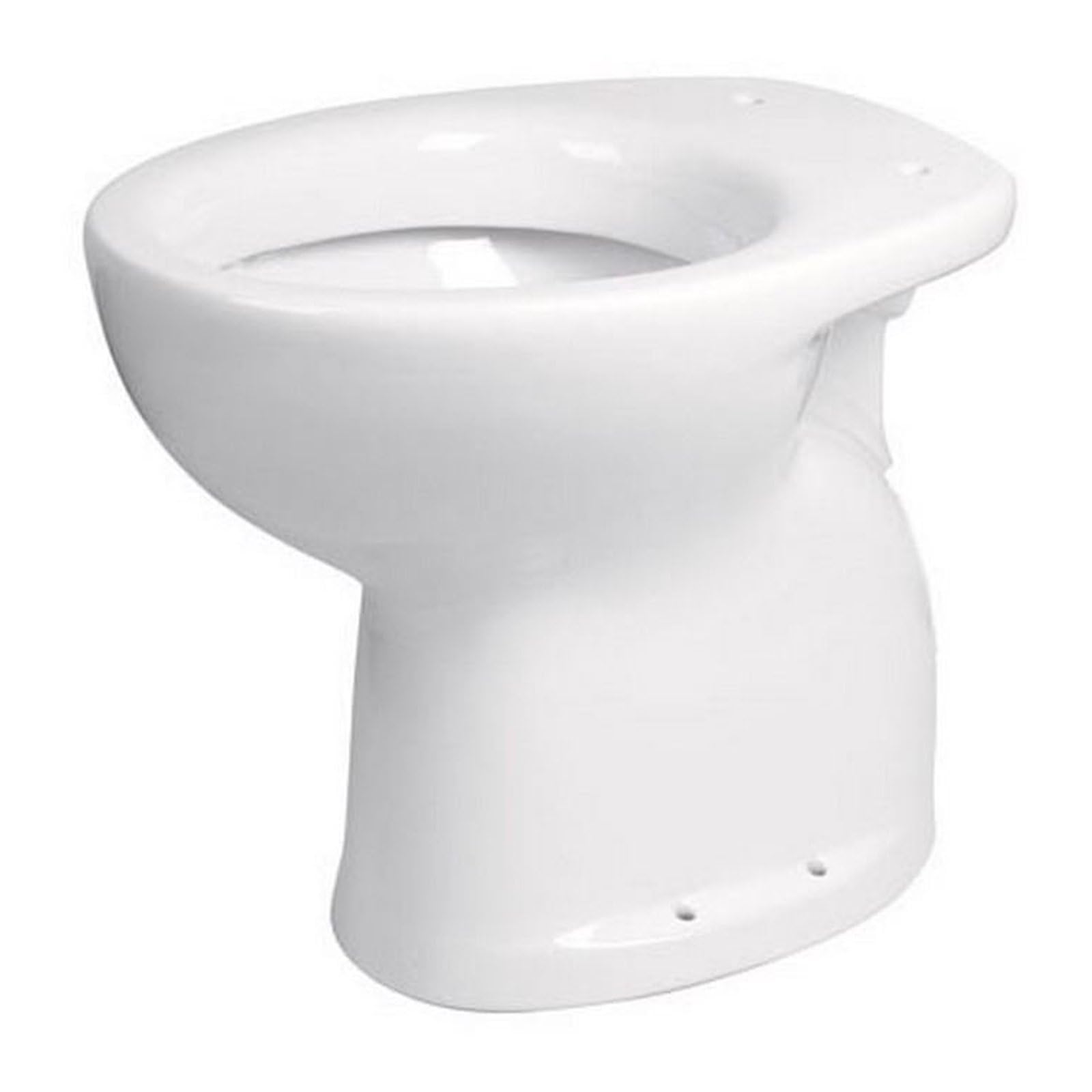 Vaso a pavimento per disabili in ceramica bianca con scarico a parete - Idral Easy 10215