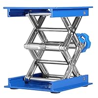 Laborständer aus Alumina, Labor Hebebühne, Lab-Lift Hebebühne Labor Scissor Jack, 100 x 100mm Labor Hebeplattform, Hubhöhe 45 x 158mm