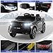 Costzon 12V Kids Ride On Car, Licensed Land Rover Electric Vehicle w/Remote Control, Lockable Doors, Slow Start System, LED Lights & Speed Switch Sound, Music & Horn, MP3 & USB (Black)