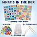 Magnetic Wooden Fishing Game – Interactive ABC Alphabet, Numbers, Shapes & Colors 4-in-1 Learning Board | Montessori Educational Toy for Kids | Complete Set with 36 Fish, 2 Poles & Wooden Board