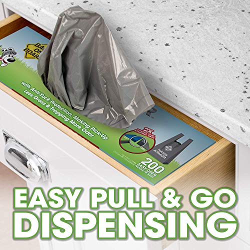 Image of Bags on Board Dog PoopBags - Extra Thick Waste PickupBags with Easy Tie Handles - Easy Dispensing Drawer Pack - 200 Count (Pack of 4)