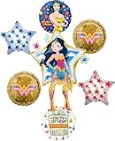 Wonder Woman Birthday Party Supplies Superhero Balloon Bouquet Decorations