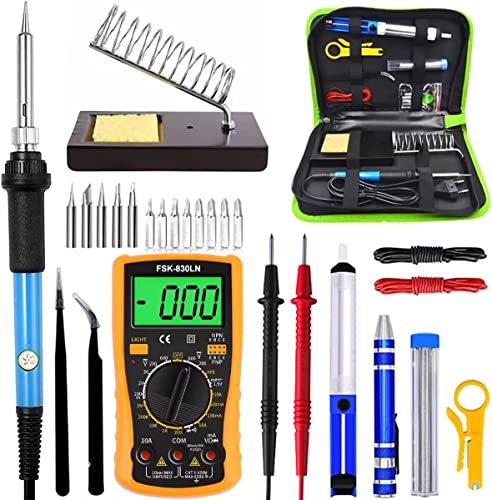 Manelord はんだごて 昇級版 はんだごて セット 20-in-1 温度調節可(200～450℃)...