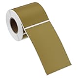 PATIKIL Rectangular Color Coding Labels 5 x 3 Inch, 250 Pcs Rectangle Colored Labels Sticker Moving Stickers Label Tags for Inventory Office Home Packing Box, Golden