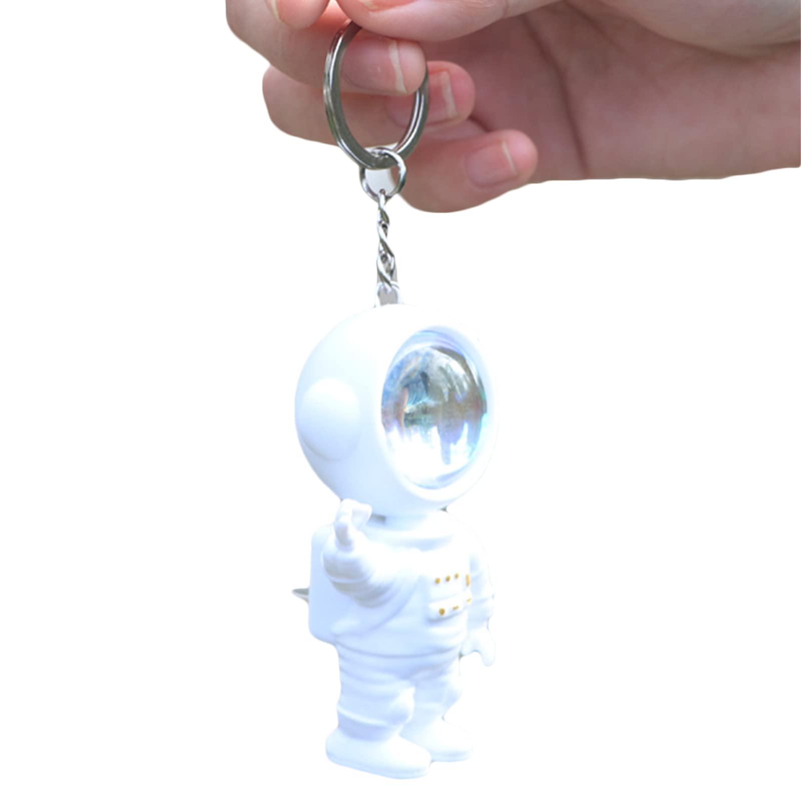 Montesy Astronaut Keyring Sunset Projector Light Keychain Bag Ornament Cartoon Pendant Keychains Gift for Girls Couple Kids
