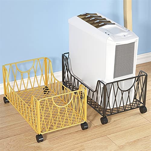Soporte móvil para CPU, soporte para torre de PC de metal con 4 ruedas, bajo escritorio, para oficina en casa (Blanco) miniatura 7