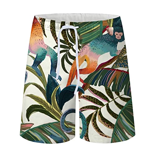 Bestyyo Männer 3D-Druck Atmungsaktive Badehose am Meer Urlaub Strand Shorts Badehose p091 Cover