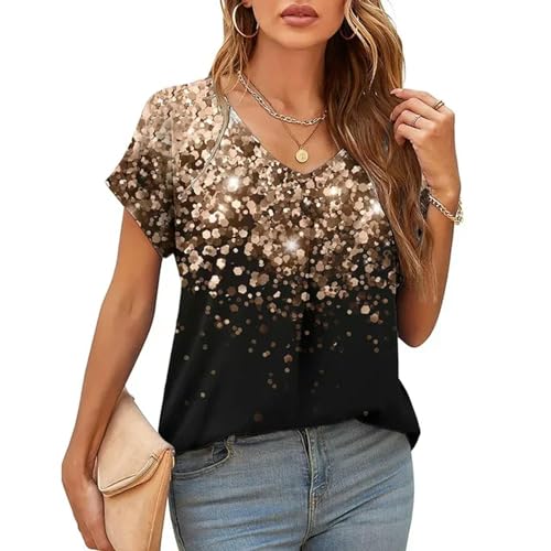 T-shirt femme imprimé pour les femmes grande taille confortable