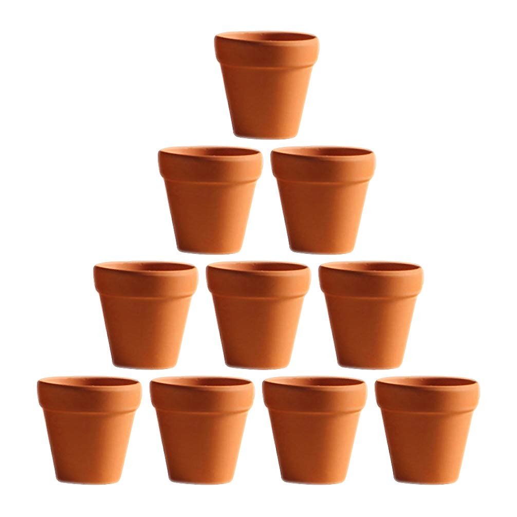 20 Vasetti In Terracotta Rossa Per Piante Grasse E Cactus - Argilla, Fioriera Da Tavolo - 2