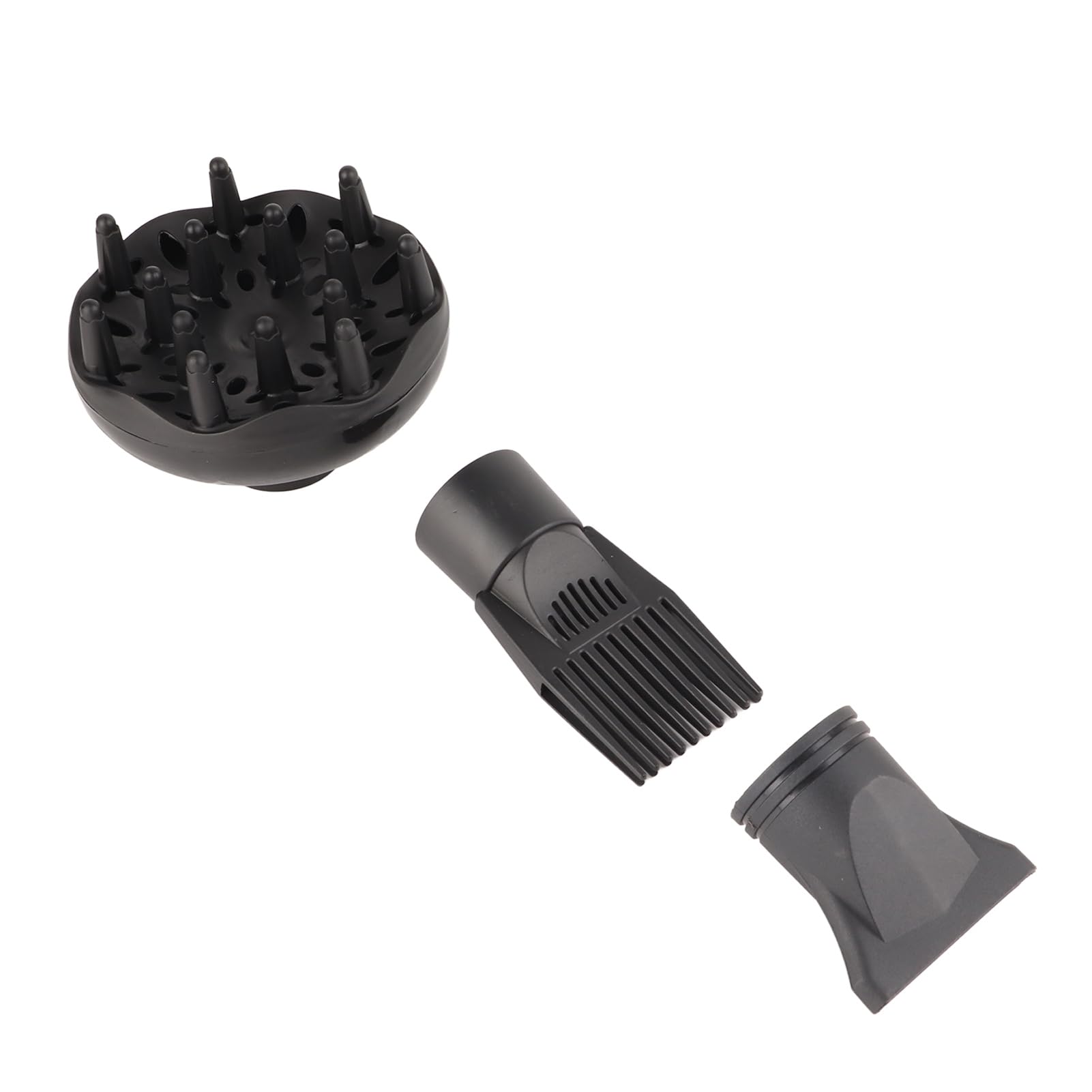 3 szt. profesjonalna plastikowa dysza do suszarki do włosów, dysza do suszarki do włosów, nasadka grzebień, koncentrator, zamiennik do średnicy zewnętrznej 5,0 cm