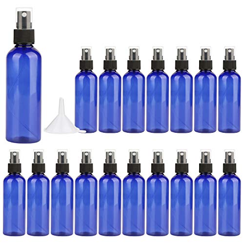 Spray Bottle,Fine Mist Mini 120ml/4oz Spray Bottles,Small Reusable Empty Plastic Bottles with Atomizer Pumps(Blue)