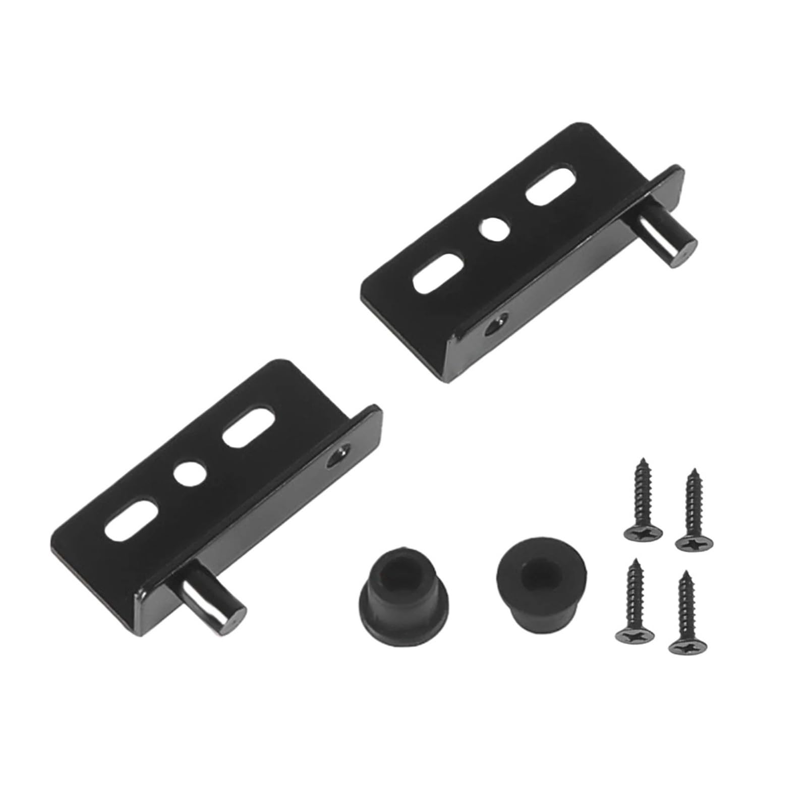 Evdmgzjapstj Black Folding Door Hinge,2Pcs Balck/Sliver Iron Concealed Right Angle Pivot Hinges For Cabinet Wardrobe Drawers(Black)