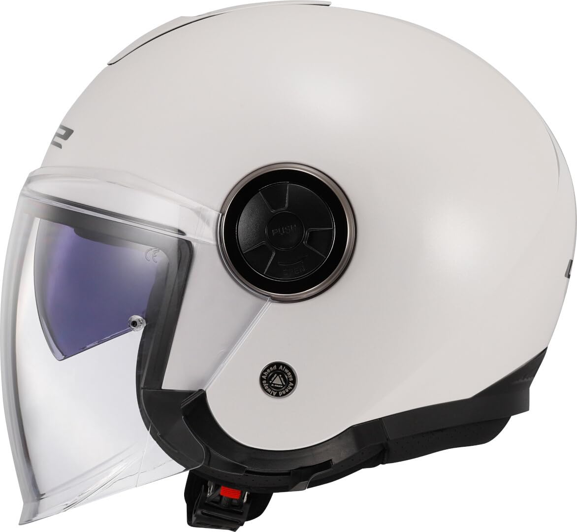 LS2, Casco Moto Jet CLASSY SOLID Gloss White, S