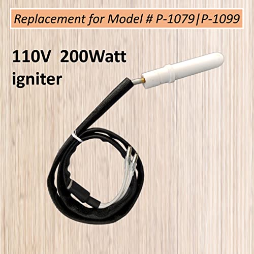 Waitcook 110V Ceramic Ignitor Replacement Part For Green Mountain Chioce Wood Pellet Grill, Daniel Boone And Jim Bowie Grill Hot Rod Igniter Replacement #TOP1