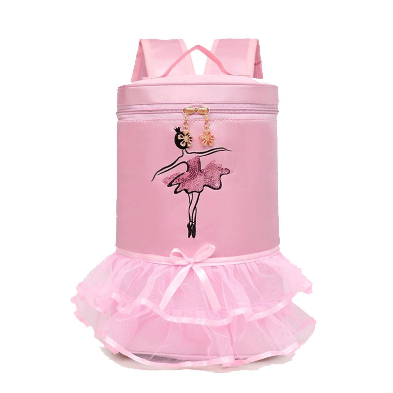 Girls Cute Ballet Dance Bag, Sports Bag, Handbag, Crossbody Bag,Ballerina Duffle Bag,for Dancer Girls (Pink04)