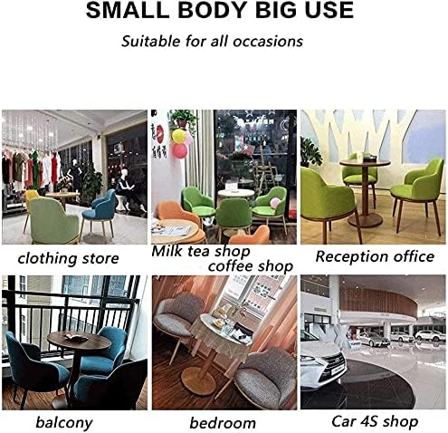 Miniatura 7 de Juego de mesa de comedor de oficina y hotel de negocios, juego de mesa y silla de comedor para el hogar, 1 mesa y 4 sillas, silla de piel sintética,