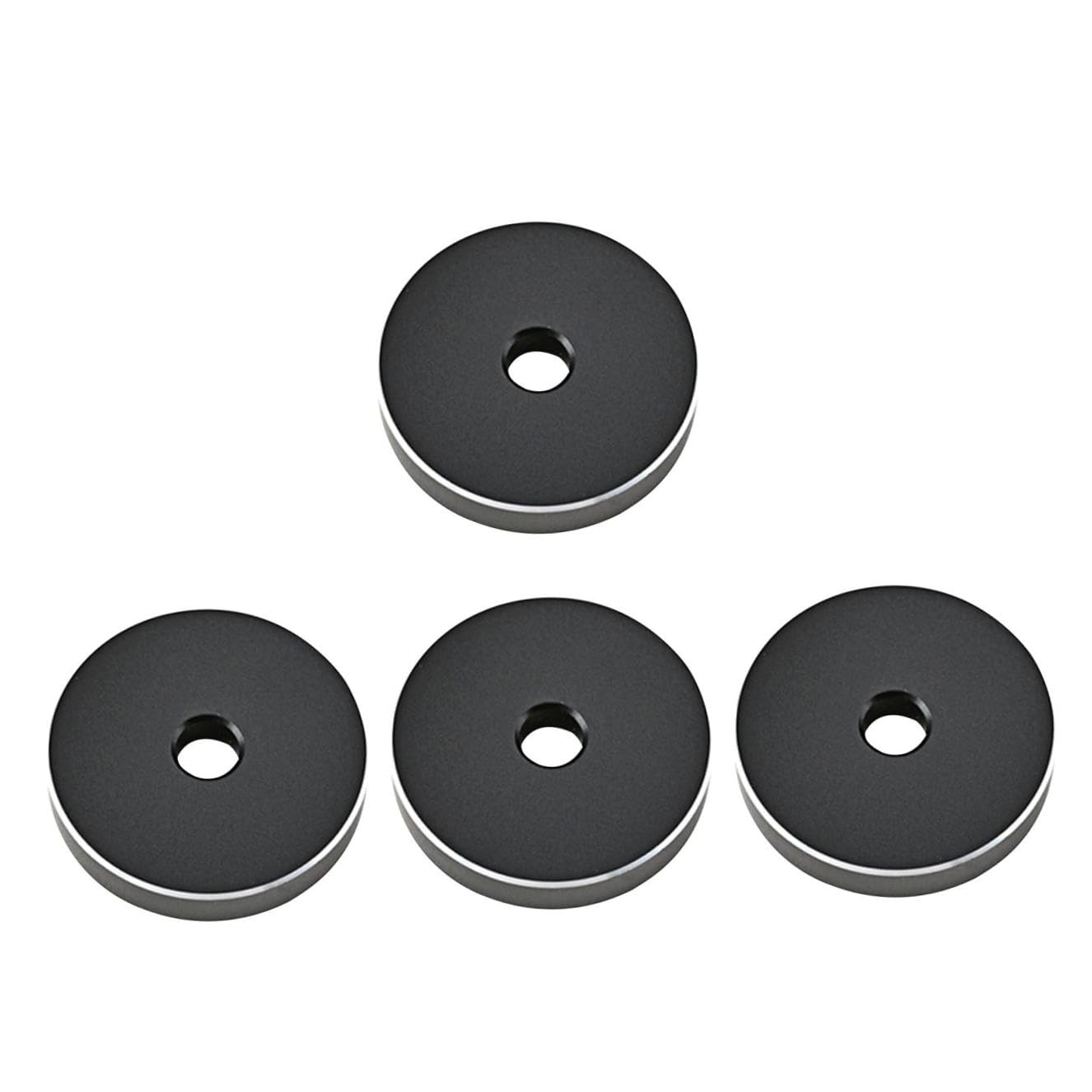 Uonlytech 4pezzi Adattatore Per Giradischi Alluminio Accessorio Per Lettori Di Vinile Design Pratico e Resistente Facilita Ascolto Della Musica Compatibile Con Dischi Vinile