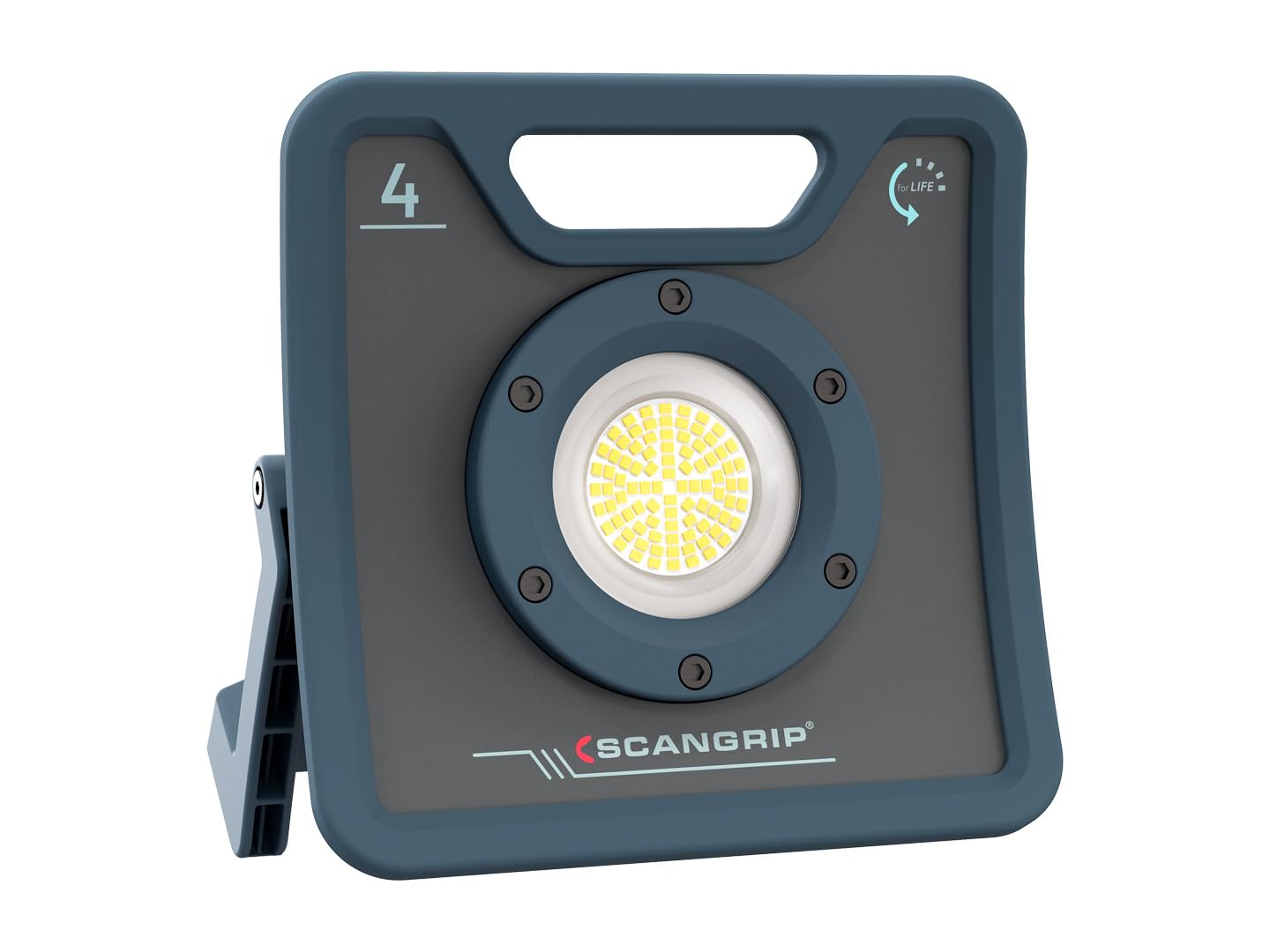 Scangrip Lighting NOVA 4 for Life, lampa robocza LED, zapewnia niezawodne i nieprzerwane oświetlenie, ochrona przed wodą i kurzem, 4000 lumenów