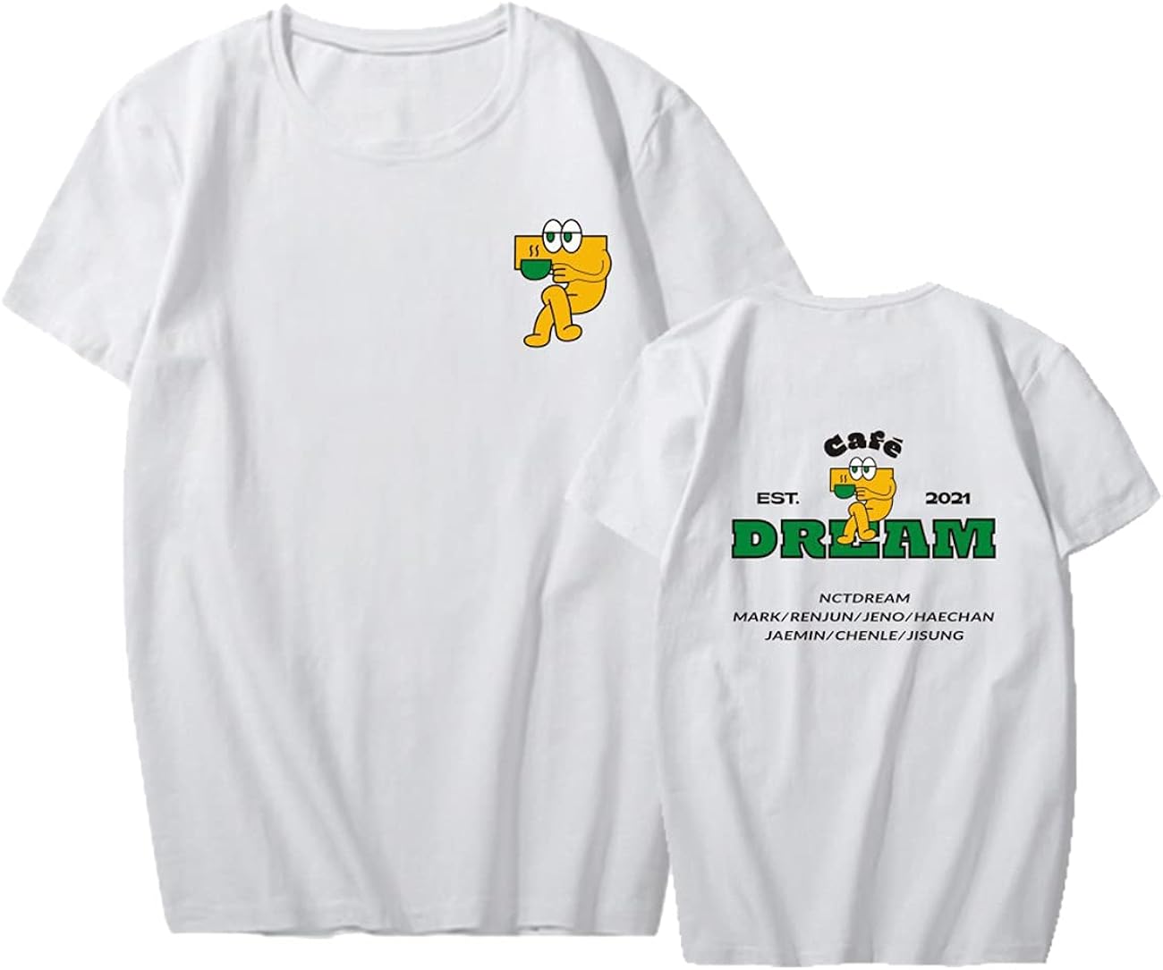 K-POP/アジア NCT DREAM T-SHIRT Cafe 7 DREAM MD Xkpopfans NCT Merchandise NCT Dream T-Shirt Jeno Jisung