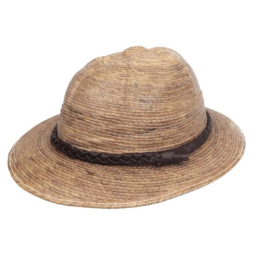 Needzo Safari Hat Accessory, Headwear for Outdoor Recreational Activities, Vacation, Party Accessories, and More, Size Youth Small, 13.75 Inches by 12 Inches Beige