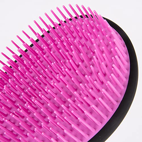 La Briantina Detangling Hair Brush Anti Knots, Soft and Flexible Bristles, Length 20 cm, Black, Unica - Image 3
