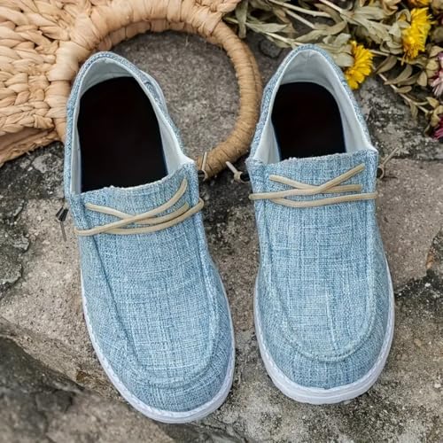 Wide Width Breathable Slip-On Walking Shoes - Comfortable Low-Cut Travel Sneakers4