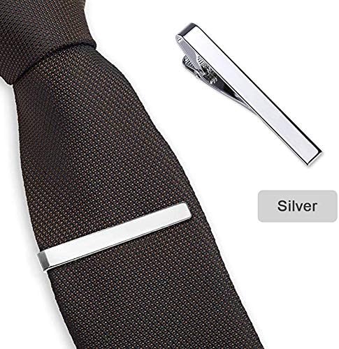 Tie Clips, Men's Tie Clips, Thin Tie Clips, Narrow Tie Clips, Copper Tie Clips, Tie Clips, Gold and Black Silver Tie Clips (6 Pcs)