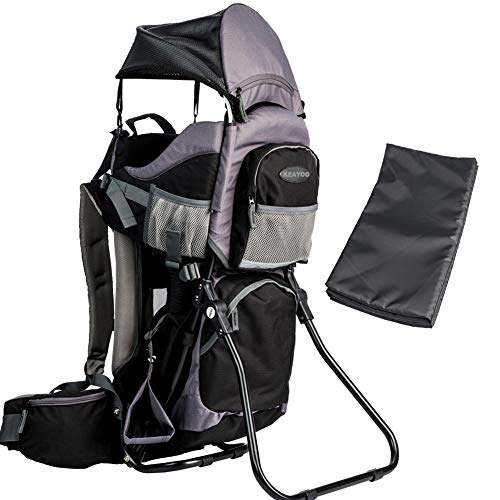 Portabebes Mochila para bebés de 9 a 48 meses con soporte y sombrilla para de 20 kg
