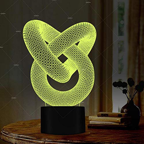 Preisvergleich Produktbild Mehrfachfarben 3D abstrakte Berührung Nachtlicht Kinderzimmer 3D Nachtlicht