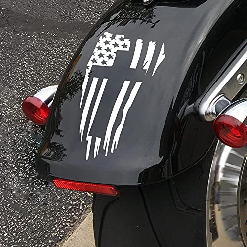 American Flag And Christian Cross Decal Sticker | Cars Trucks Vans Suvs Windows Walls Cups Laptops | White | Maz-415 #TOP1