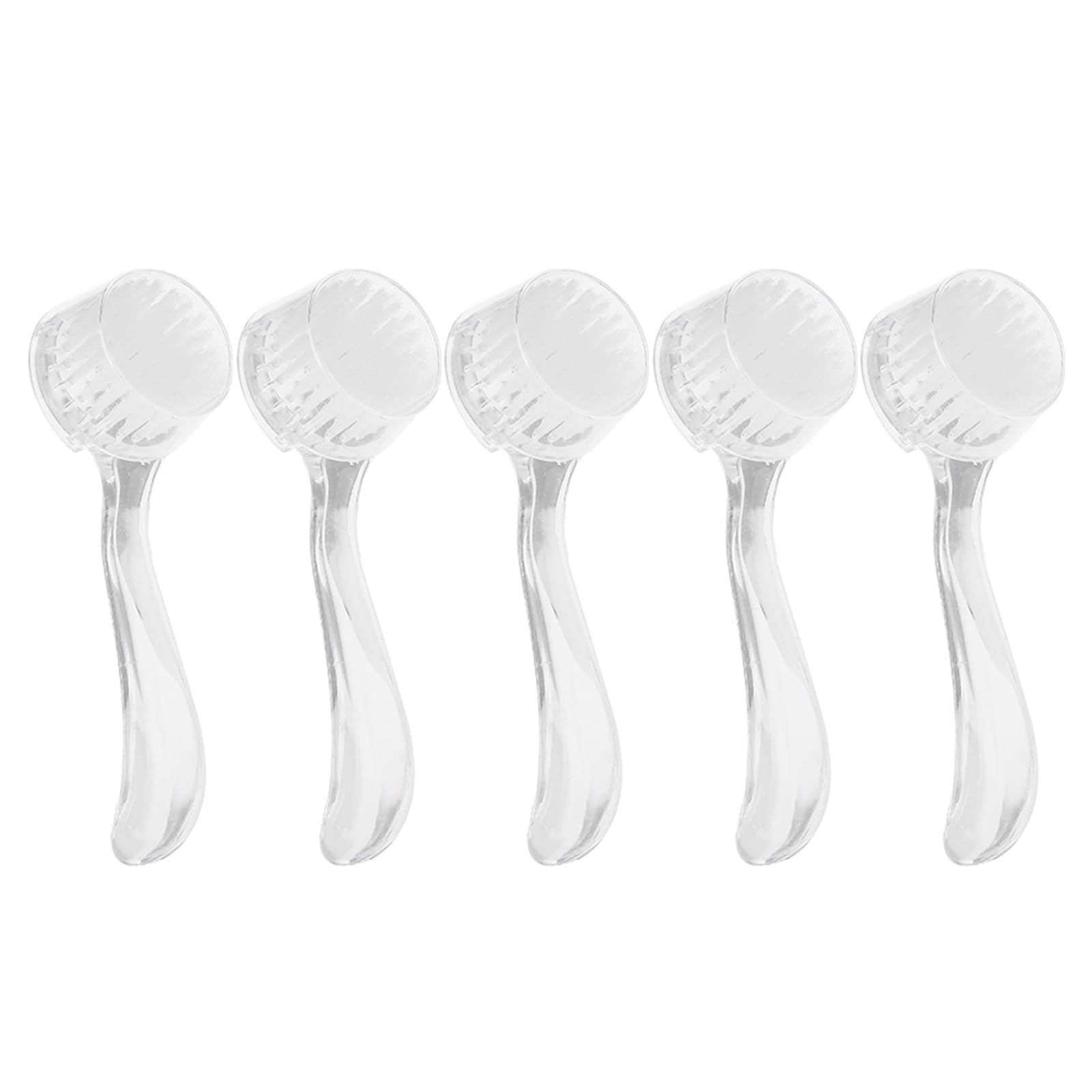 5pcs Soft Nail Dust Cleaning Brush Acrylic Gel Nail Art Powder Removal Brushes Manicure DIY Nails Tool(White)
