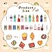 100 Pcs Miniature Food Drink Bottles Soda Pop Cola Cans Pretend Play Kitchen Game Party Accessories Toys Cake Ice Cream for 1/12 Doll House Mixed Mini Resin Figures Favor Toy Dollhouse Decorations
