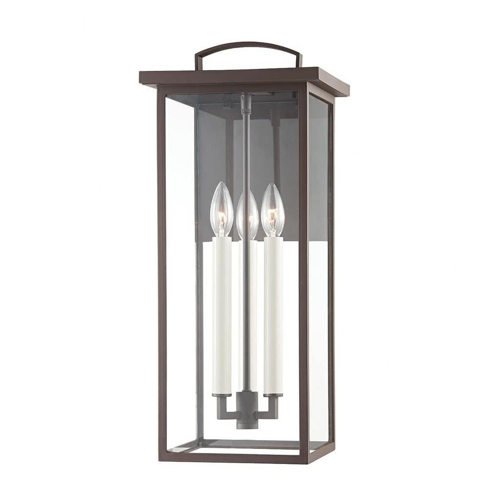 Troy Lighting Eden - 4 Light Outdoor Wall Mount in Mission Style-22 Inches Tall and 9.5 Inches Wide-Bronze Finish