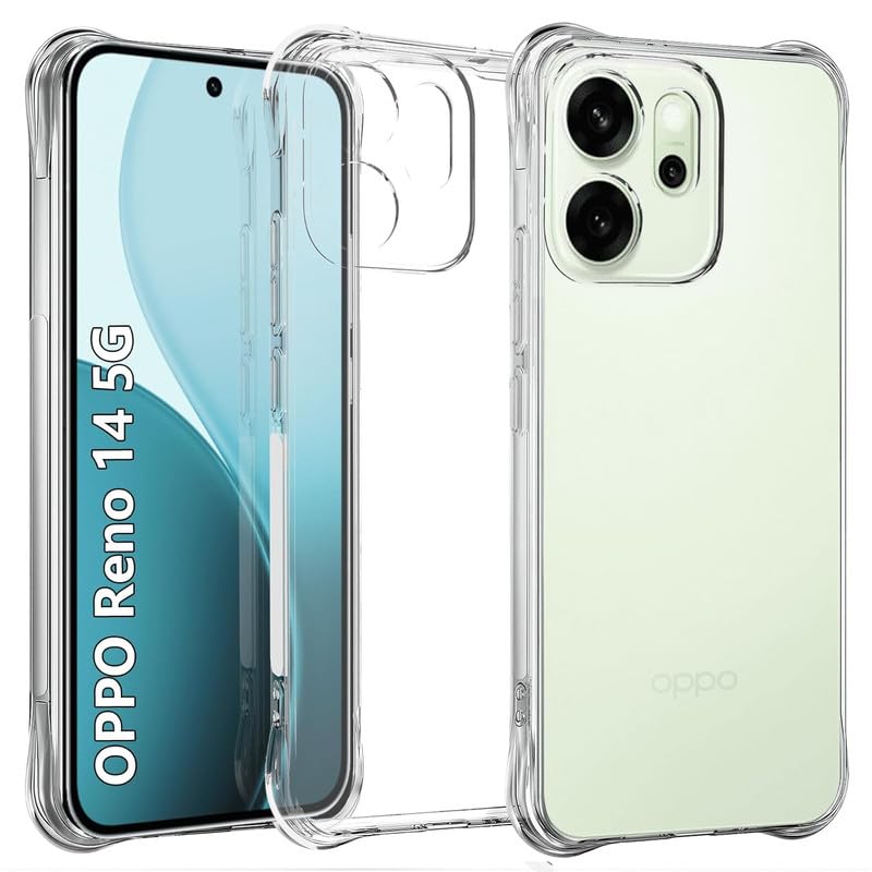 Image of Compatible for [ Oppo Reno 14 ] Bumper Back Case Cover for [ Oppo Reno 14 ] - Transparent