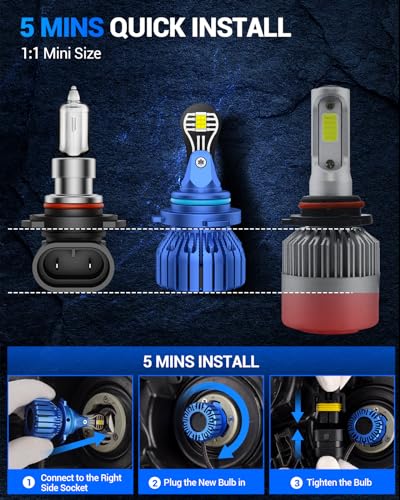 Image of Marsauto Fog Bulbs Combo, ๐ญ๐ฒ๐ฌ๐ฌ๐ฌ ๐๐ 9006 Fog Light Fog Powersports Bulbs for ATVS, Pack of 2