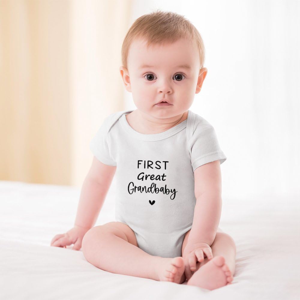 First Great Grandbaby Pregnancy Announcement for Great Grandparents Baby Romper Newborn Outfits Infant Clothes - Image 2
