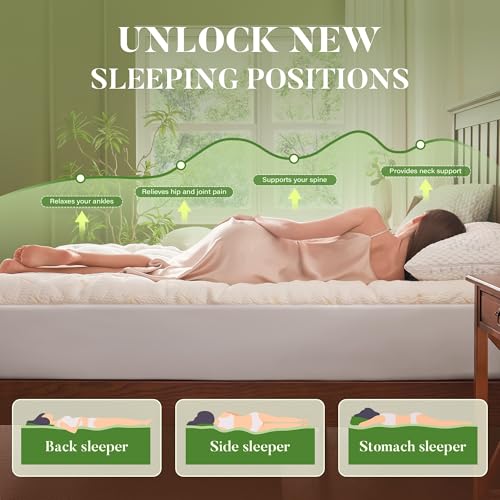 100% Waterproof Queen Size Mattress Topper, Thick Pillow Top Mattress Pad,Up to 21 Inch Deep Pocket,Soft Breathable Mattress Pad for Back Pain, Protector Cover(Beige)