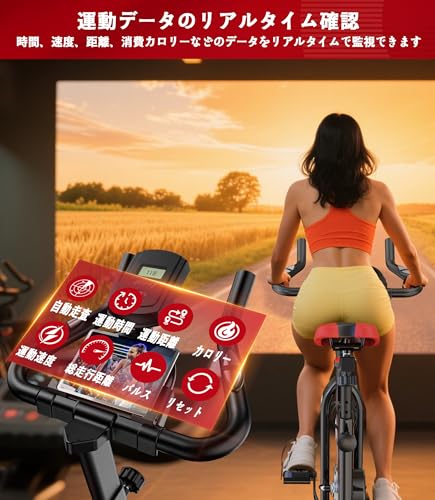 VOTUDX エアロバイク フィットネスバイク スピンバイク DGDC の商品画像 6