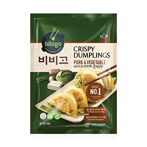 CJ Bibigo Crispy Pork & Vegetable Dumpling - Frozen, 500g